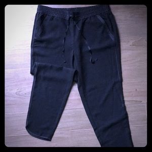 LOFT Satin Detail Dress Joggers